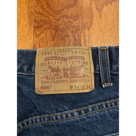 Levi's 06/00 Vintage Loose Fit Tapered Leg Men's Jeans Size W34 L34 - Picture 12 of 12